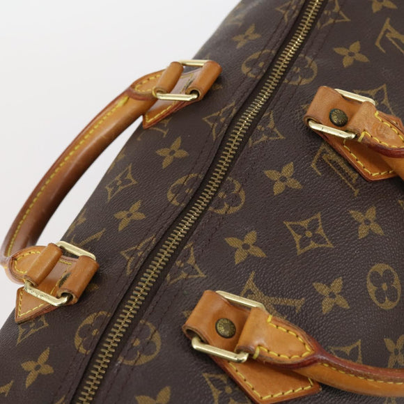 LOUIS VUITTON Monogram Speedy 35 Hand Bag M41524 LV Auth ep11207
