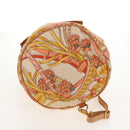 LOEWE Shoulder Bag Canvas Leather Beige Pink yellow Auth ep11209-5