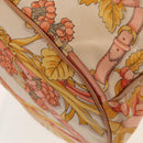 LOEWE Shoulder Bag Canvas Leather Beige Pink yellow Auth ep11209-17