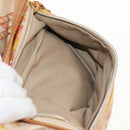 LOEWE Shoulder Bag Canvas Leather Beige Pink yellow Auth ep11209-19