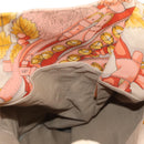 LOEWE Shoulder Bag Canvas Leather Beige Pink yellow Auth ep11209-20