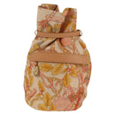 LOEWE Shoulder Bag Canvas Leather Beige Pink yellow Auth ep11209-13