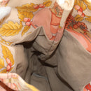 LOEWE Shoulder Bag Canvas Leather Beige Pink yellow Auth ep11209-21