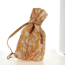 LOEWE Shoulder Bag Canvas Leather Beige Pink yellow Auth ep11209-4