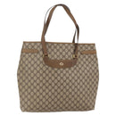 GUCCI GG Supreme Tote Bag PVC Beige Gold 39 02 061 Auth ep11212-1