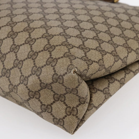 GUCCI GG Supreme Tote Bag PVC Beige Gold 39 02 061 Auth ep11212