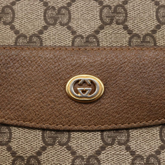 GUCCI GG Supreme Tote Bag PVC Beige Gold 39 02 061 Auth ep11212