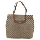 GUCCI GG Supreme Tote Bag PVC Beige Gold 39 02 061 Auth ep11212-13