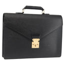 LOUIS VUITTON Epi Serviette Conseiller Business Bag Black M54422 LV Auth ep11214-1