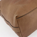 GUCCI Miss GG Hand Bag Leather 2way Brown Silver 326514 Auth ep11215-13