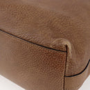 GUCCI Miss GG Hand Bag Leather 2way Brown Silver 326514 Auth ep11215-14