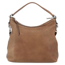 GUCCI Miss GG Hand Bag Leather 2way Brown Silver 326514 Auth ep11215-2