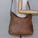 GUCCI Miss GG Hand Bag Leather 2way Brown Silver 326514 Auth ep11215-23