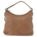 GUCCI Miss GG Hand Bag Leather 2way Brown Silver 326514 Auth ep11215-3