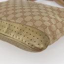 GUCCI GG Canvas Shoulder Bag Beige Gold 145857 Auth ep11216-15