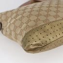 GUCCI GG Canvas Shoulder Bag Beige Gold 145857 Auth ep11216-16