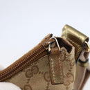 GUCCI GG Canvas Shoulder Bag Beige Gold 145857 Auth ep11216-10