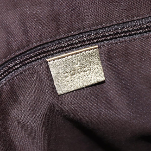 GUCCI GG Canvas Shoulder Bag Beige Gold 145857 Auth ep11216