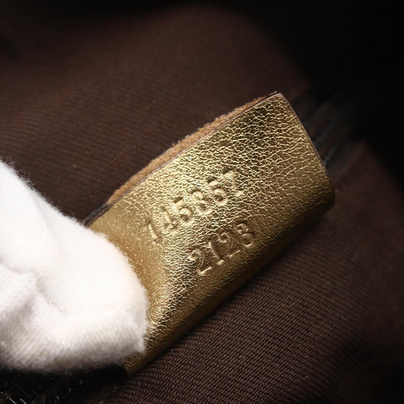 GUCCI GG Canvas Shoulder Bag Beige Gold 145857 Auth ep11216