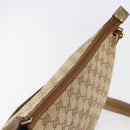 GUCCI GG Canvas Shoulder Bag Beige Gold 145857 Auth ep11216-6