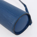 LOUIS VUITTON Epi Soufflot Pouch Blue LV Auth ep11230-15