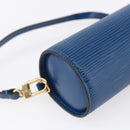 LOUIS VUITTON Epi Soufflot Pouch Blue LV Auth ep11230-16