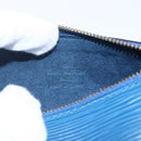 LOUIS VUITTON Epi Soufflot Pouch Blue LV Auth ep11230-18