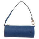 LOUIS VUITTON Epi Soufflot Pouch Blue LV Auth ep11230-13