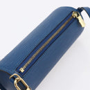 LOUIS VUITTON Epi Soufflot Pouch Blue LV Auth ep11230-6