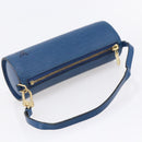 LOUIS VUITTON Epi Soufflot Pouch Blue LV Auth ep11230-7