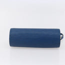 LOUIS VUITTON Epi Soufflot Pouch Blue LV Auth ep11230-5