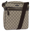 GUCCI GG Supreme Shoulder Bag PVC Beige Gold 201448 Auth ep11234-1