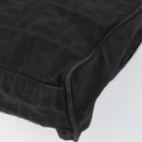 FENDI Zucca Canvas Hand Bag Black Auth ep11239-9