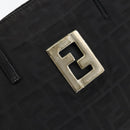 FENDI Zucca Canvas Hand Bag Black Auth ep11239-17