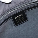 FENDI Zucca Canvas Hand Bag Black Auth ep11239-18