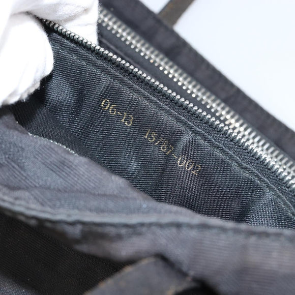 FENDI Zucca Canvas Hand Bag Black Auth ep11239