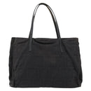 FENDI Zucca Canvas Hand Bag Black Auth ep11239-2