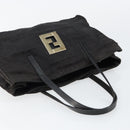 FENDI Zucca Canvas Hand Bag Black Auth ep11239-6