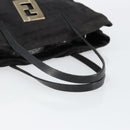 FENDI Zucca Canvas Hand Bag Black Auth ep11239-7