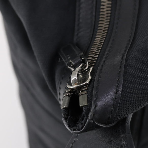 GUCCI Shoulder Bag Canvas Black Auth ep11240