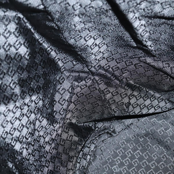 GUCCI Shoulder Bag Canvas Black Auth ep11240