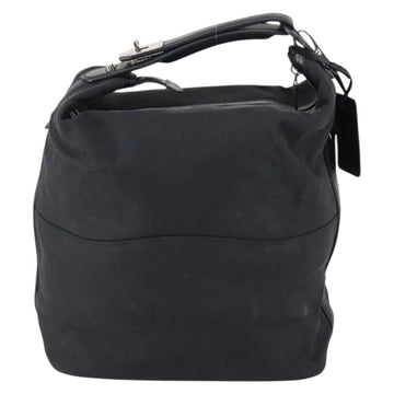 GUCCI Shoulder Bag Canvas Black Auth ep11240 - 0