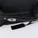 GUCCI Shoulder Bag Canvas Black Auth ep11240-7