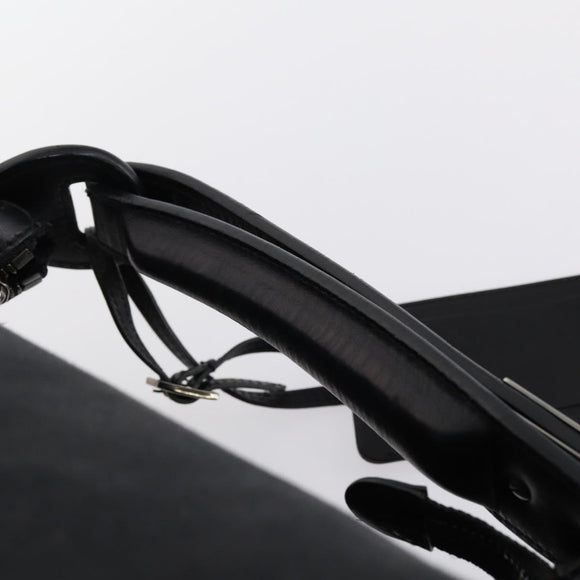 GUCCI Shoulder Bag Canvas Black Auth ep11240