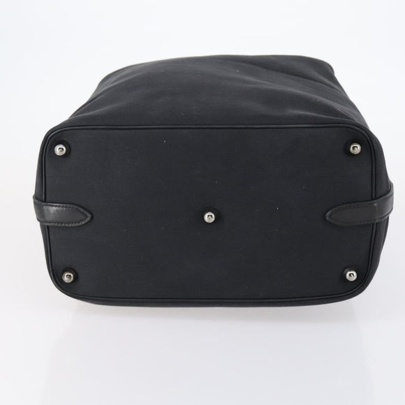 GUCCI Shoulder Bag Canvas Black Auth ep11240