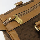 GUCCI Micro GG Canvas Boston Bag Beige Gold Auth ep11245-10