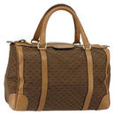 GUCCI Micro GG Canvas Boston Bag Beige Gold Auth ep11245-1