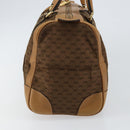 GUCCI Micro GG Canvas Boston Bag Beige Gold Auth ep11245-4