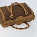 GUCCI Micro GG Canvas Boston Bag Beige Gold Auth ep11245-6