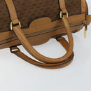 GUCCI Micro GG Canvas Boston Bag Beige Gold Auth ep11245-7